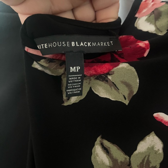 White House Black Market Pink and Red Sheath Dress 3/4 Sleeve - Picture 4 of 6